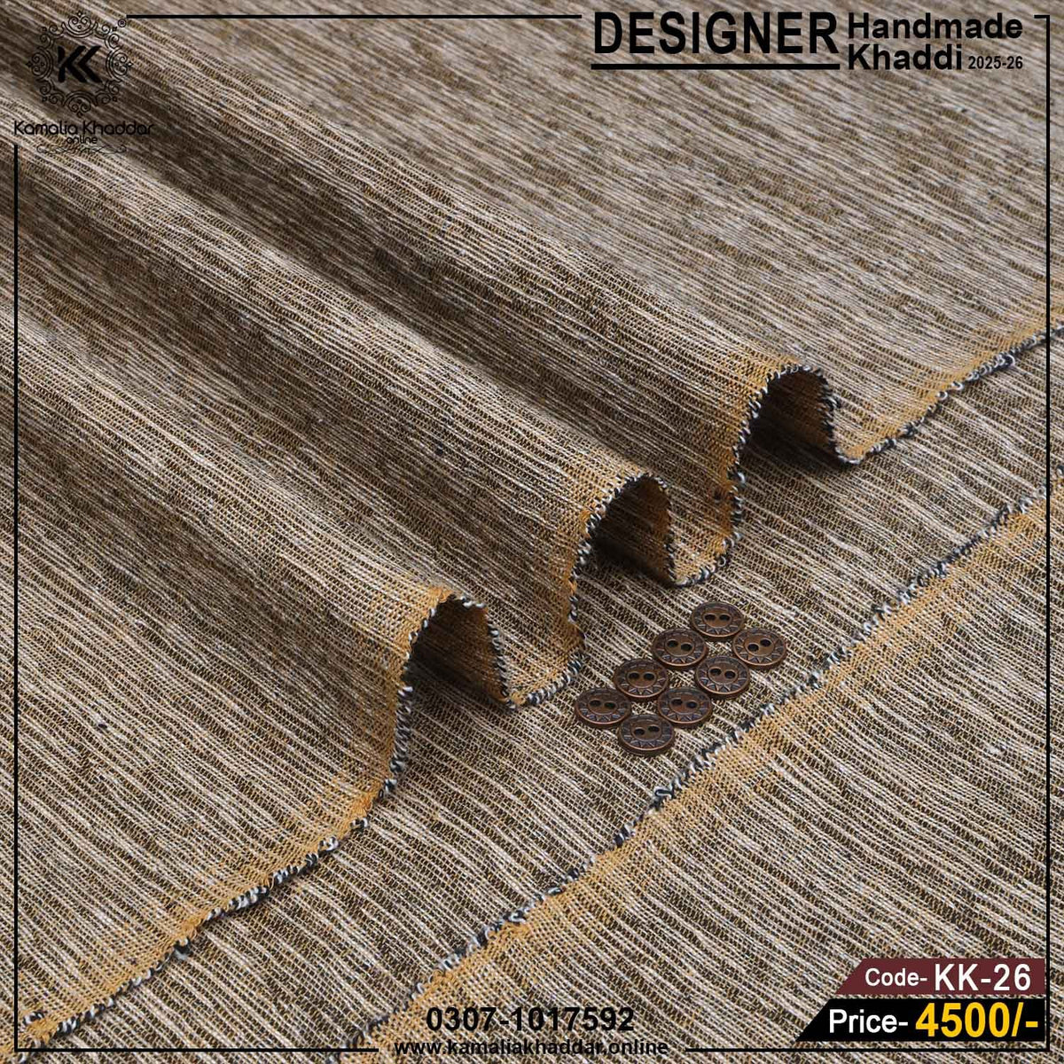 Designer Handmade Khaddi KK-26