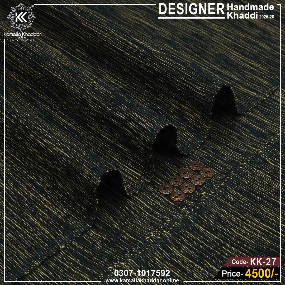 Designer Handmade Khaddi KK-27