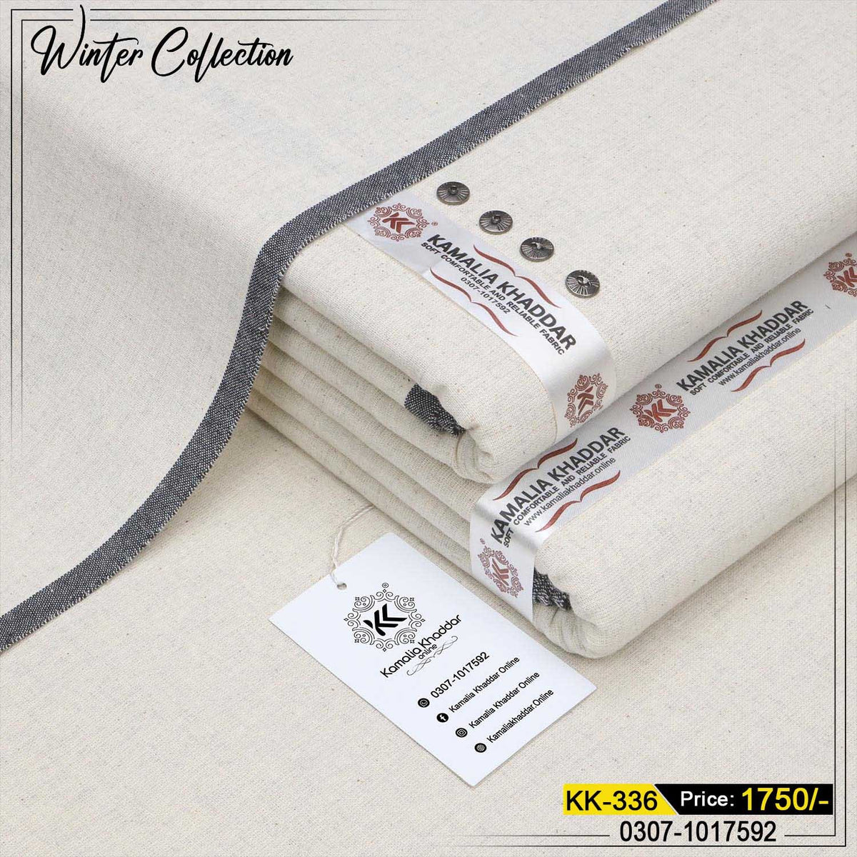 Pack Of 2 Cotton Khaddi KK-916