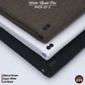 Pack Of 3 (walnut Brown+Super White+Jet Black) KK-809
