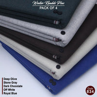 Pack Of 5 (Deep Olive+Stone Grey+Dark Chocolate+Off White+Royal Blue) KK-834