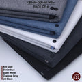 Pack Of 5 (Ash Grey+Denim Blue+Super White+Charcoal Grey+Jet Black) KK-835