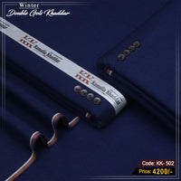 Premium Double Goli Khaddar (navy Blue) KK-502