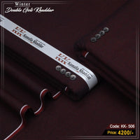 Premium Double Goli Khaddar (Jet Black ) KK-506