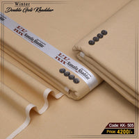 Premium Double Goli Khaddar (Camel Beige) KK-505