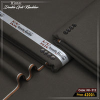 Premium Double Goli Khaddar (Graphite Grey) KK-512