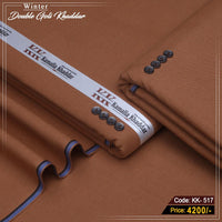 Premium Double Goli Khaddar (Cinnamon Brown) KK-517